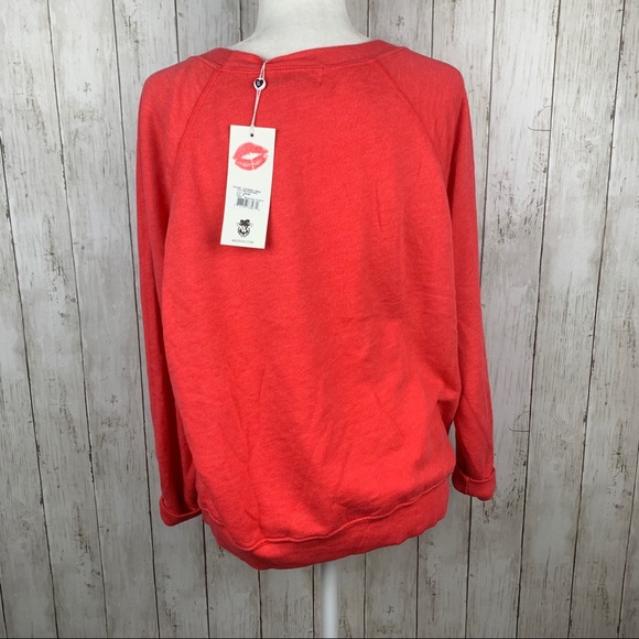 🔥WILDFOX🔥U.S.A. IS A-OKAY Sommers Sweater Rare July 4th Patriotic Top XS NWT - Picture 8 of 8